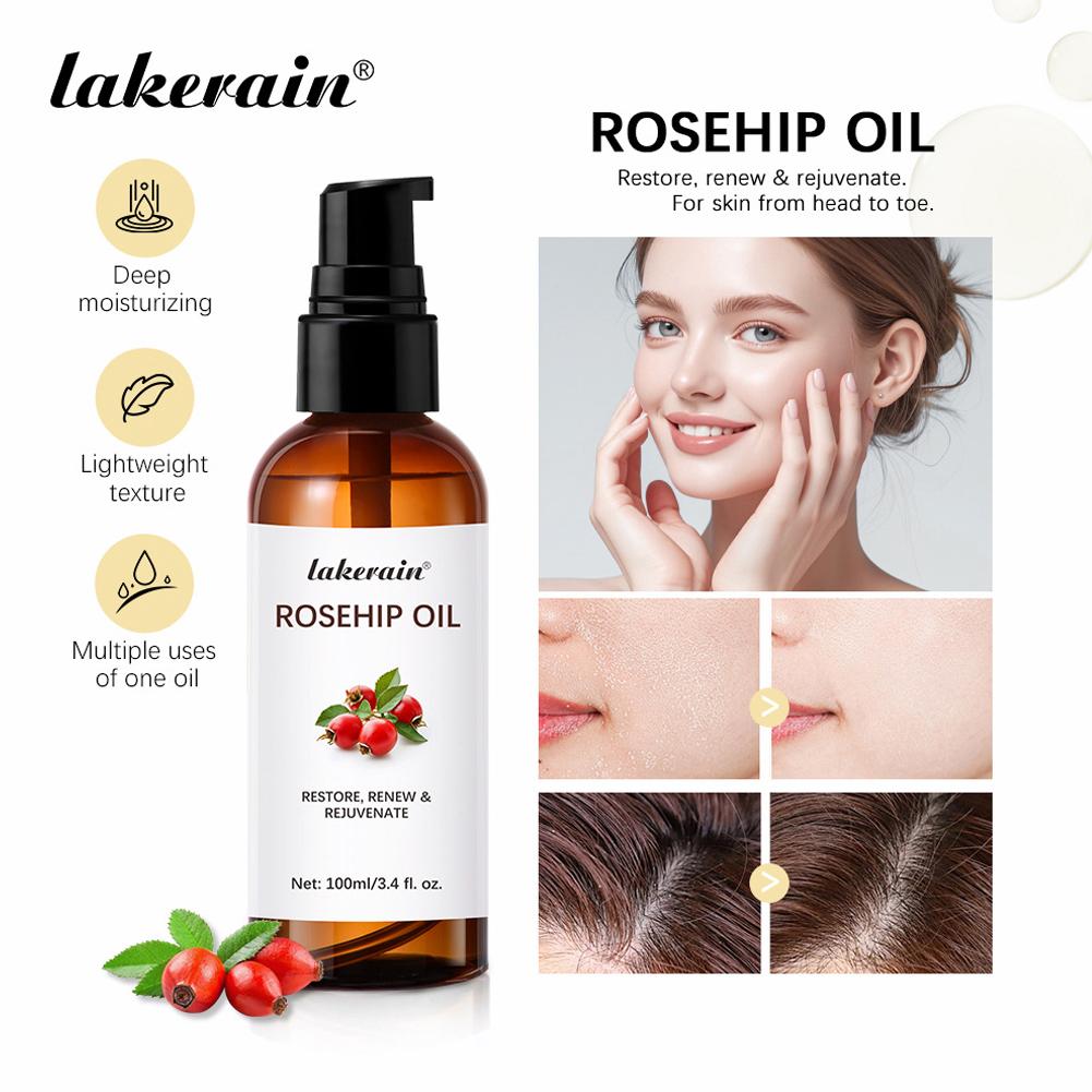 Cold Pressed Rose Hip - Huile de rose musquée pour le