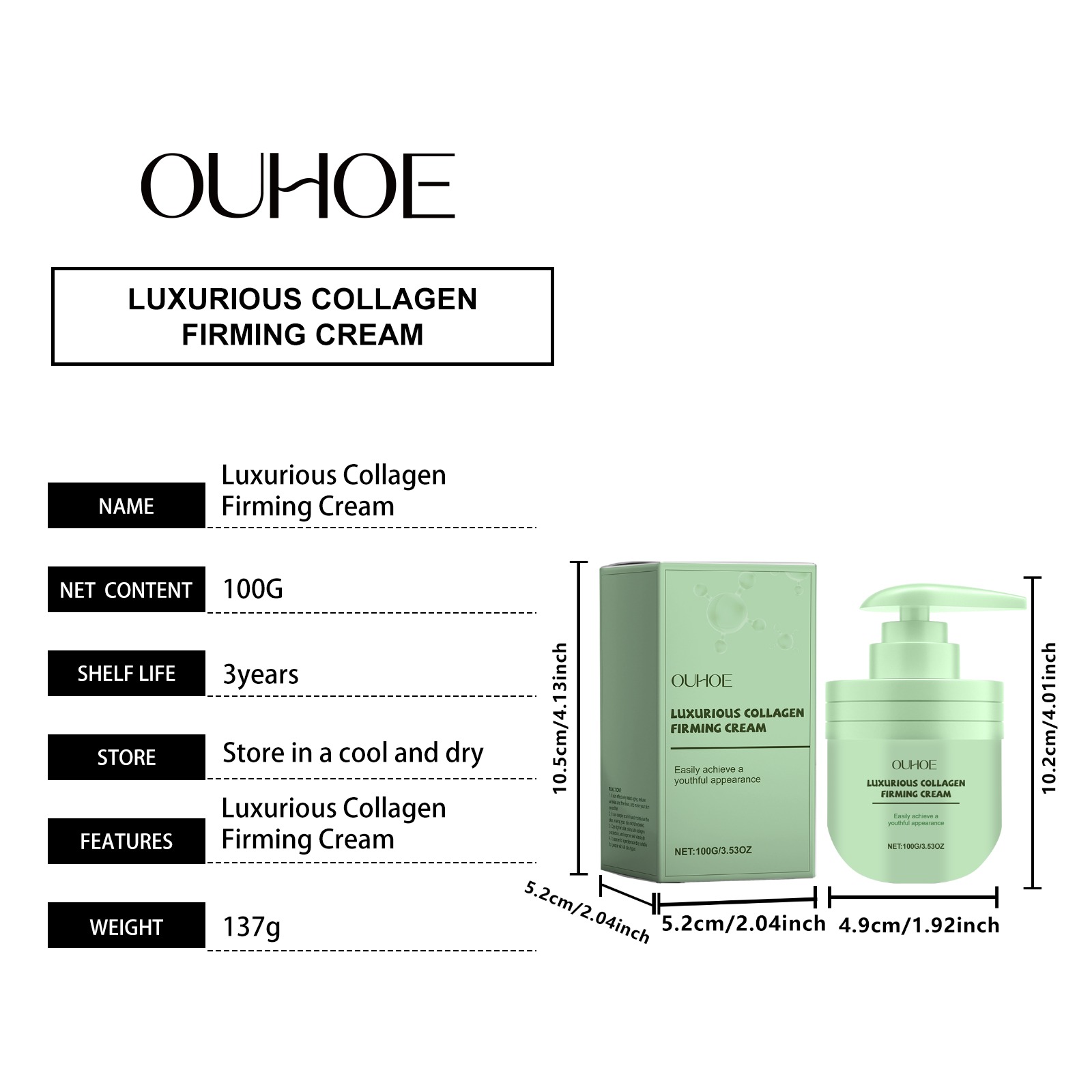 Crème peptidique au collagène, - Luxury Skincare Anti Aging avis et prix