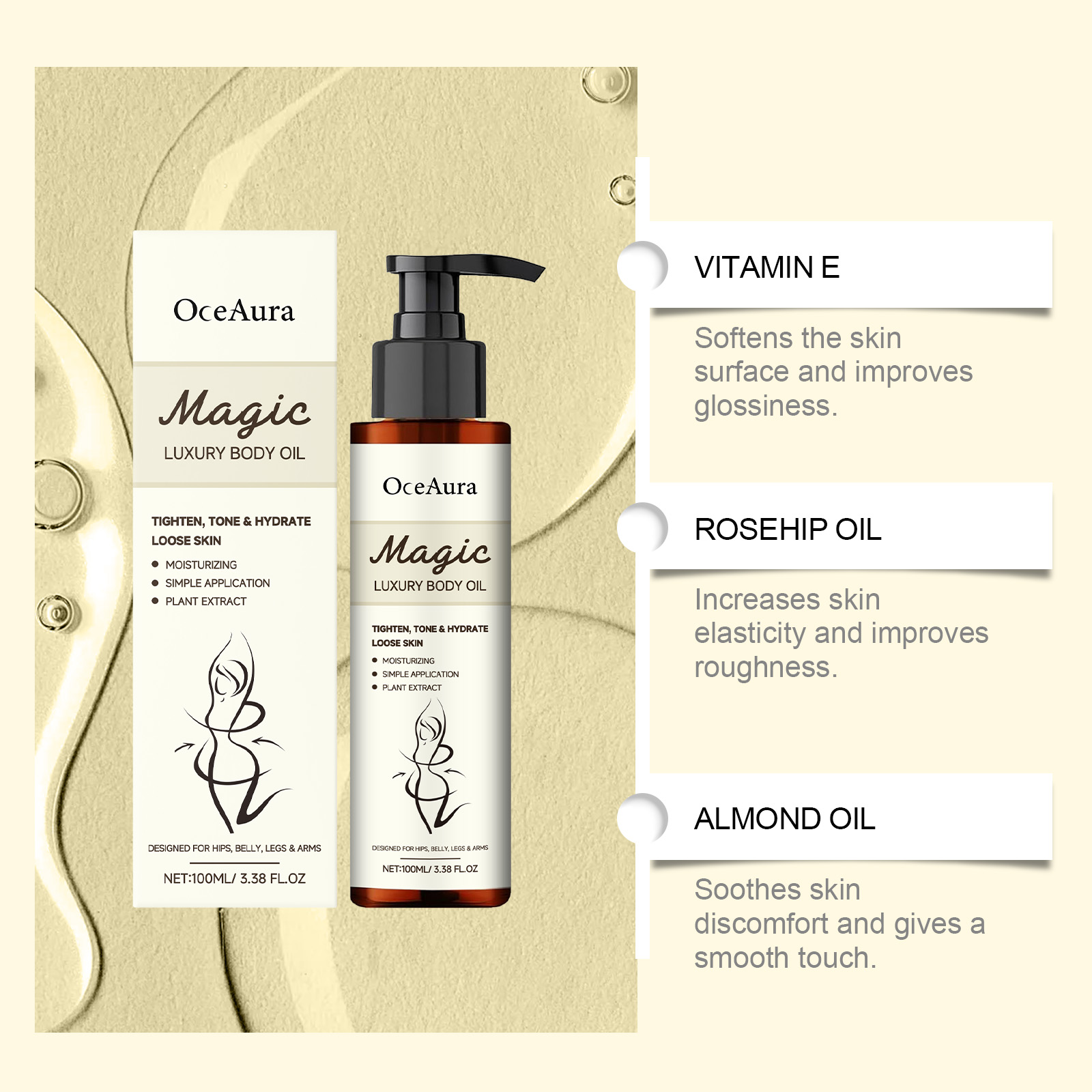 Huile Corporelle Luxe Magique  - Luxury Skin Care avis et prix