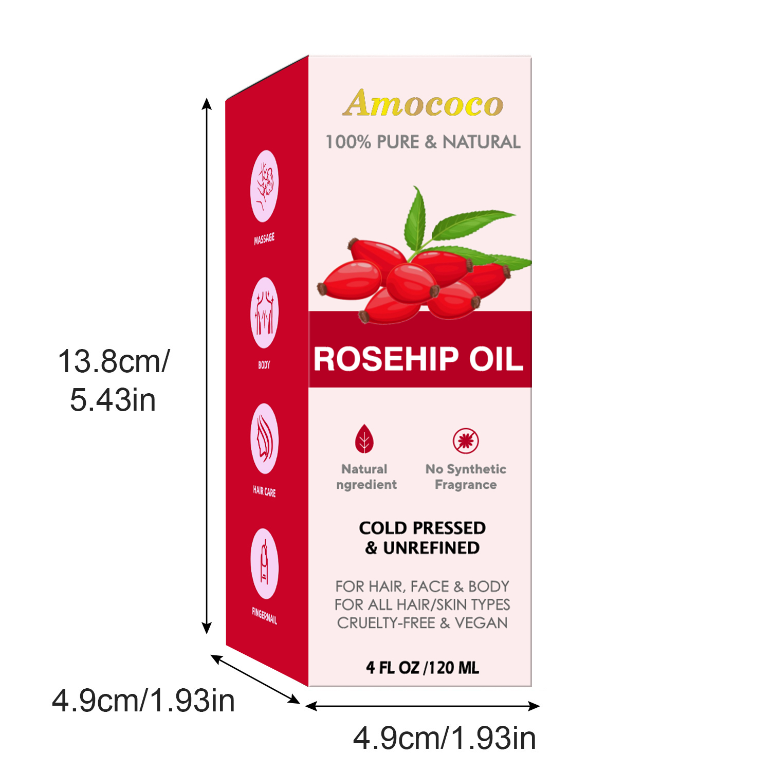 Amococo 2 pièces Huile de Jojo - Cold Pressed Rose Hip avis et prix